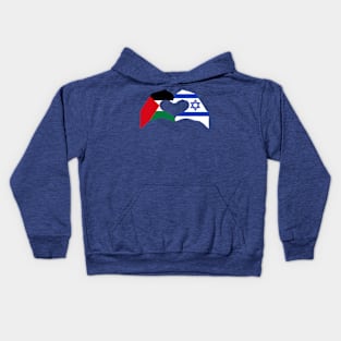 We Heart Palestine & Israel Patriot Series Kids Hoodie